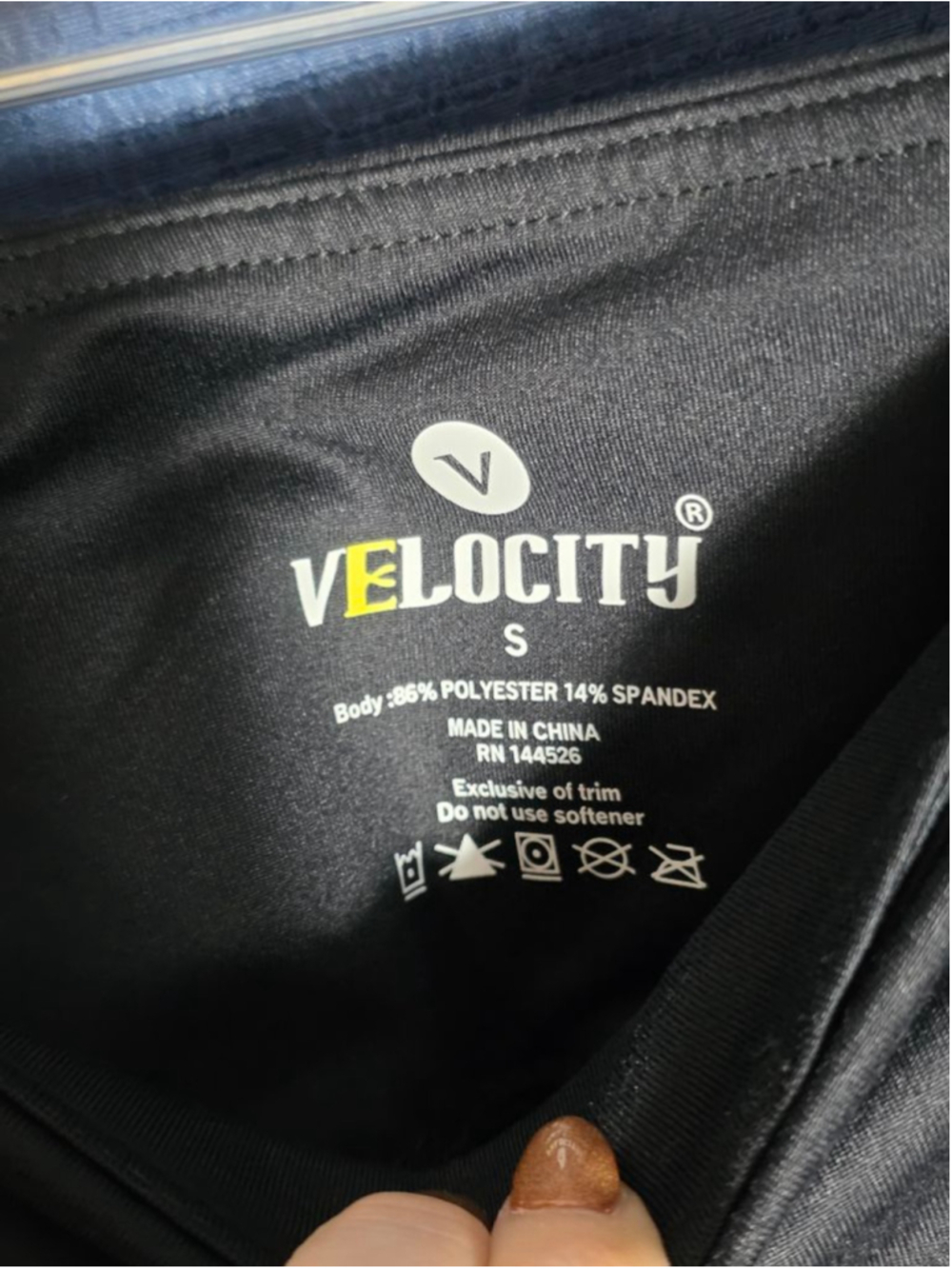 Women's Velocity Black High Rise Capri Leggings Size S yoga Athletic workout - Picture 5 of 8